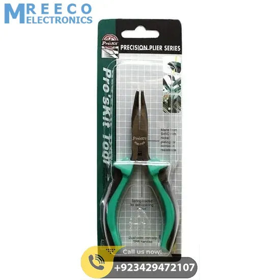 ProsKit 135mm Bent Nose Pliers PM-755 - Angle View