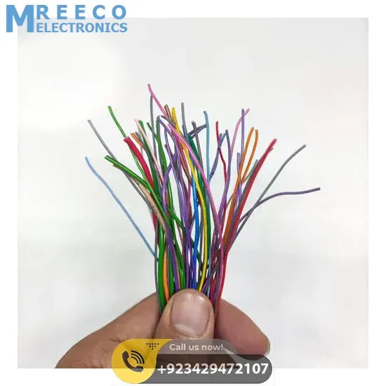 Multiple size Flexible wires jumper wire solder able wires different colors Mix Length 50Grm Used In Pakistan - Front View