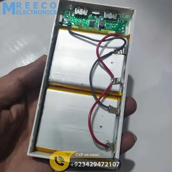 DIY 5V 2A Dual USB Power Bank Case With Power Bank Kit - Top View