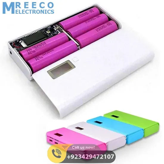 Solderless LCD Display Dual USB DIY Power Bank Module In Pakistan - Side View