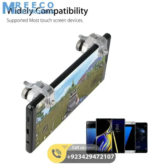 PUBG Mobile Metal Trigger Button - Angle View