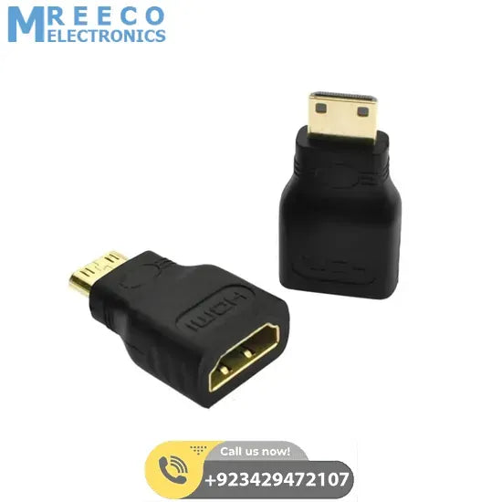 Mini HDMI Male to HDMI Female Adapter Converter For Raspberry Pi Zero W - Side View