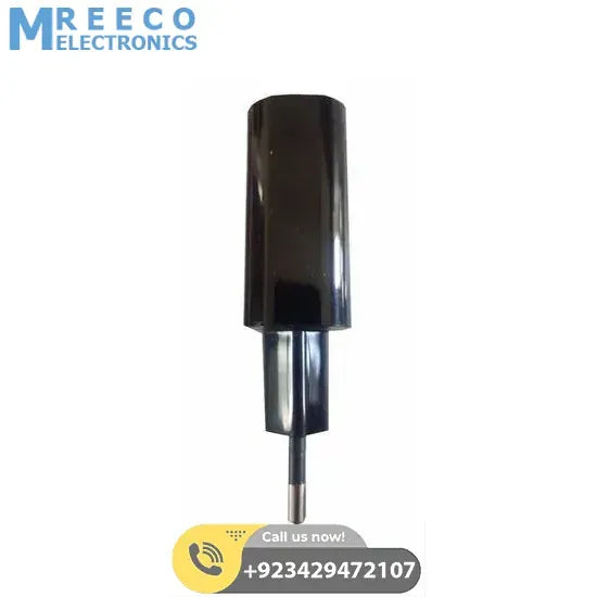 USB Turbo Fast Charger Qualcomm Quick Charge 3.0 - Black - Back View