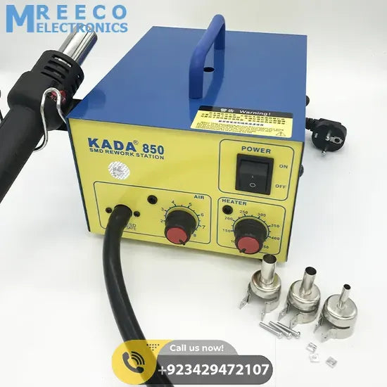 KADA850 KADA 850 hot air smd rework soldering station Kada 850 hot air desoldering station, bga rework station SMD welding machine - Side View