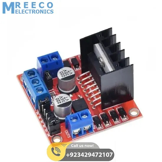 Motor Driver Module L298N For Arduino Dual H Bridge Motor Driver - Side View