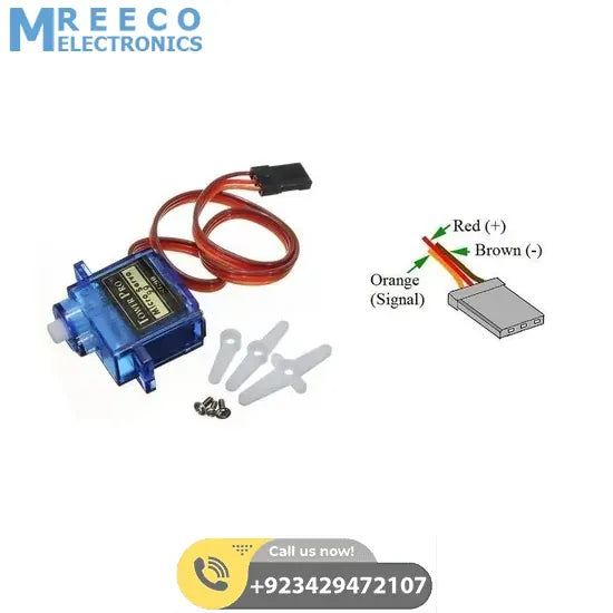 TowerPro SG90 SG 90 180 Degree Servo Motor - Top View
