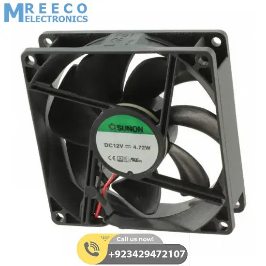 3 Inch 12V DC Exhaust Fan - Top View