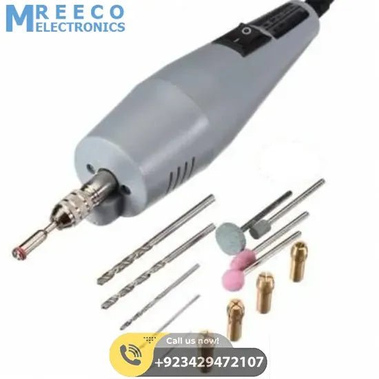 PCB Electric Drill Grinder Machine Kit - Side View
