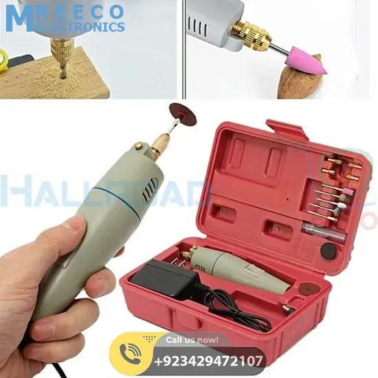 PCB Electric Drill Grinder Machine Kit - Back View