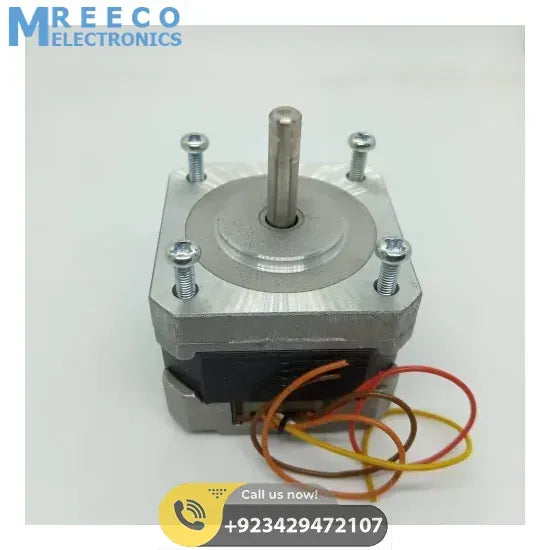 Nema 17 Single Shaft 1.8 Degree Compact Powerful Stepper Motor - Side View
