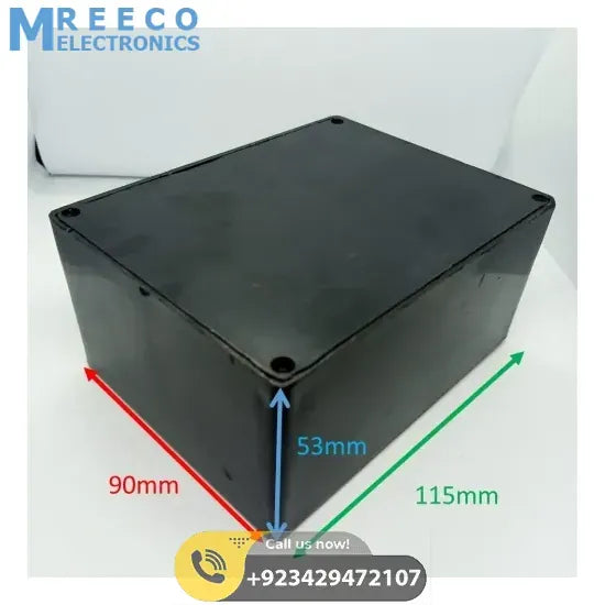 115Mm X 90mm x 53mm ABS Electronics Enclosures Box Project Box - Front View