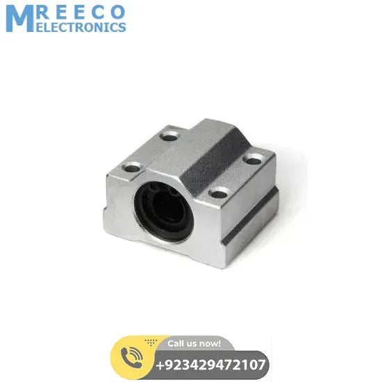 SCS8UU 8mm Linear Motion Ball Bearing Machinery Slide Bushing CNC - Front View