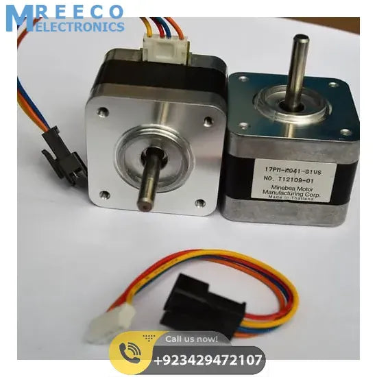 MINEBEA NEMA 17 Stepper Motor For 3D Printer & CNC - Front View