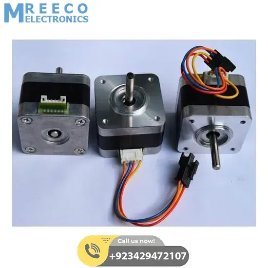 MINEBEA NEMA 17 Stepper Motor For 3D Printer & CNC - Side View