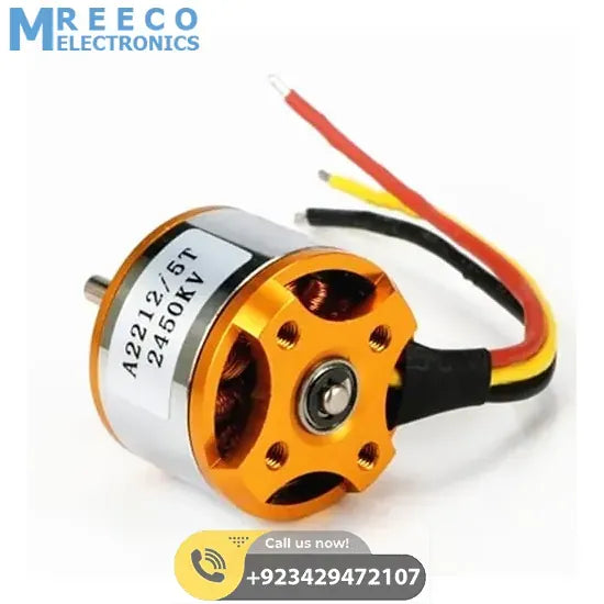 Brushless DC Motor 2450KV BLDC Motor A2212 For Quadcopter - Side View