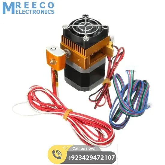 MK8 Extruder Head J-head Hotend 0.4mm Nozzle Assembled Complete Kit 3D Printer Parts - Front View