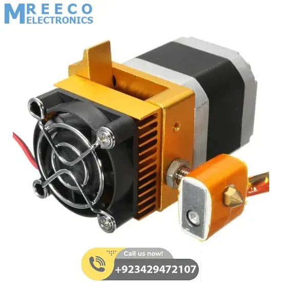 MK8 Extruder Head J-head Hotend 0.4mm Nozzle Assembled Complete Kit 3D Printer Parts - Back View