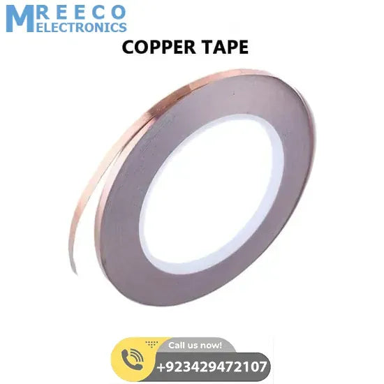 5mm X 20m Conductive Copper Foil Tape - Front View
