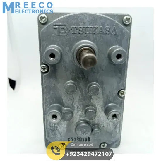 DC Worm Gear Motor AXO40231 - Bottom View