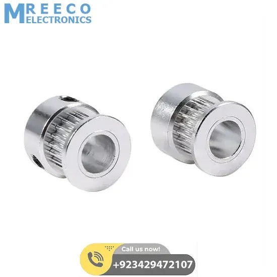 GT2 Pulley 20 Teeth 8mm Bore Timing Gear Aluminum Alloy Pulley For GT2 Belt - Top View