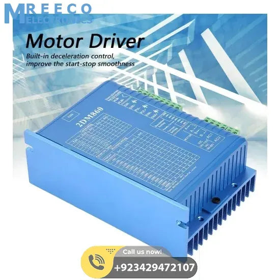 2DM860H 2 phase NEMA23 NEMA34 stepper motor driver - Back View