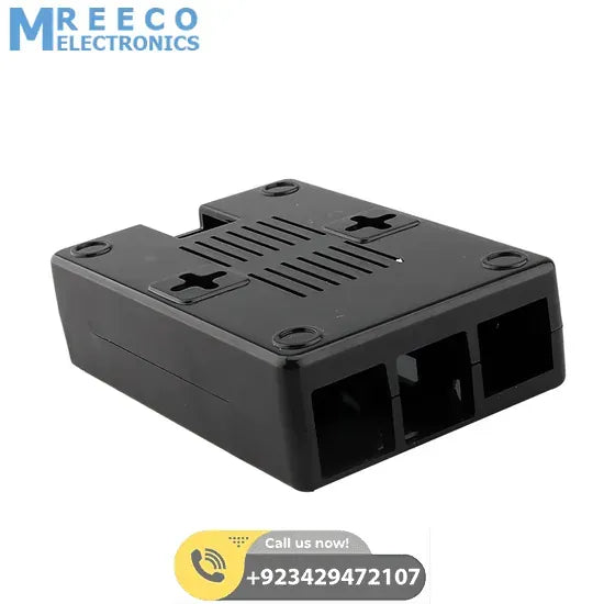 Raspberry Pi 3 Model B B Case Black ABS Plastic Cover Shell Bag Enclosure Computer Box - Side View