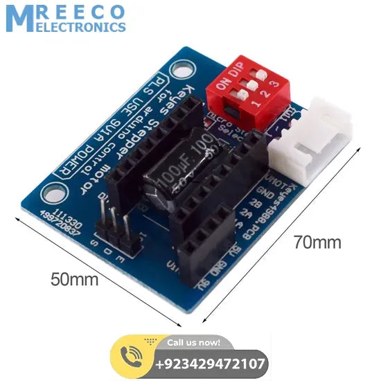 HW-434 A4988 DRV8825 Stepper Motor Driver Control Panel Board Expansion Shield Board Module for 3D Printer in Pakistan - Top View