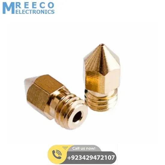 0.3mm 3D Printing Nozzle 3D Printer Accessories Mk8 Brass Nozzle In Pakistan - Front View