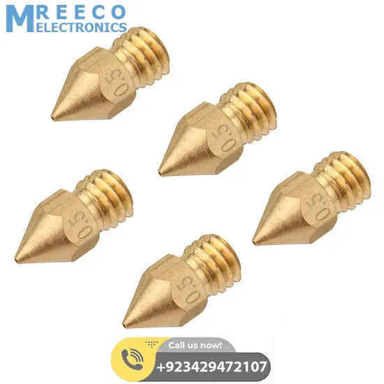 0.5mm 3D Printing Nozzle 3D Printer Accessories Mk8 Brass Nozzle In Pakistan - Side View