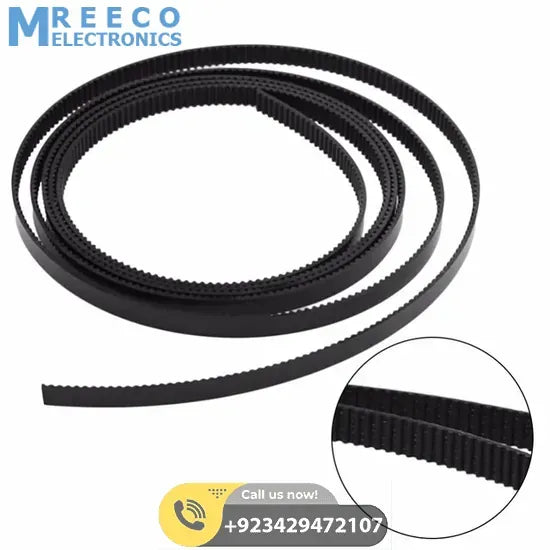 1Meter 7mm Width GT3 Open Timing Belt For CNC and 3D Printer - Back View
