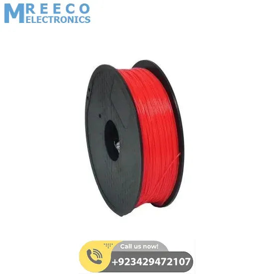 PLA Red Color 3D Printer Filament 1.75 mm 0.5KG Spool Filament - Front View