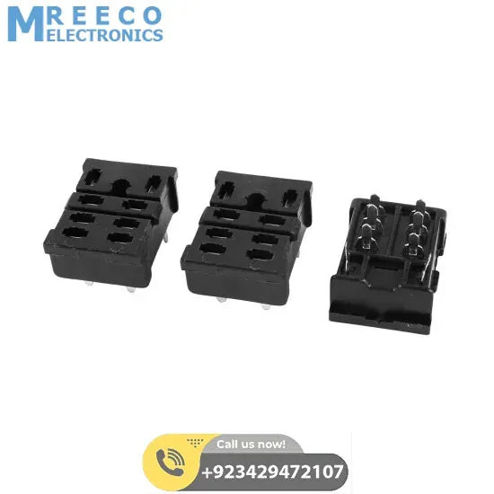 LY2 8 Pin Relay Base - Front View