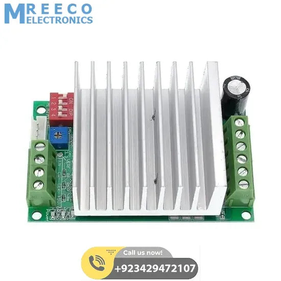 Single Axis TB6600 4.5A DC 12V to 45V Two Phase Hybrid Stepper Motor Driver Controller - Side View