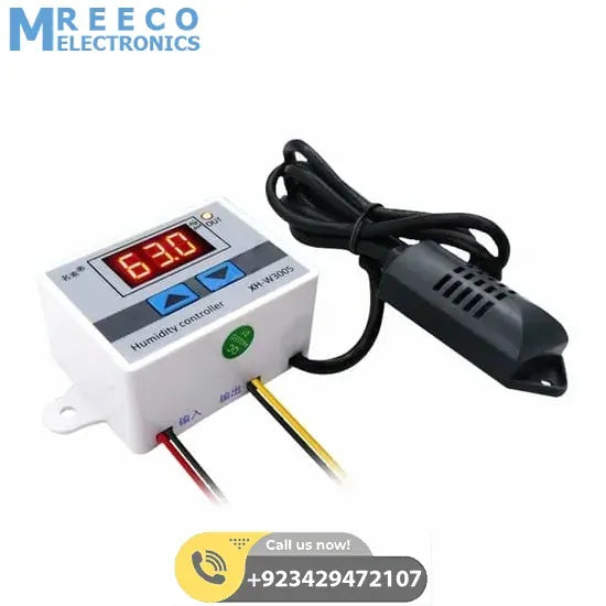 Digital Humidity Controller XH-W3005 Adjustable 220v 10A Hygrometer Switch Controller - Back View