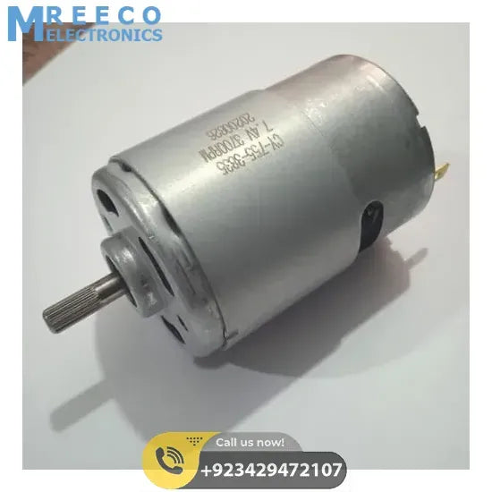 775 7.4VDC 3500RPM DC Motor RS755 High Speed High Torque Motor CY 755 3835 - Side View