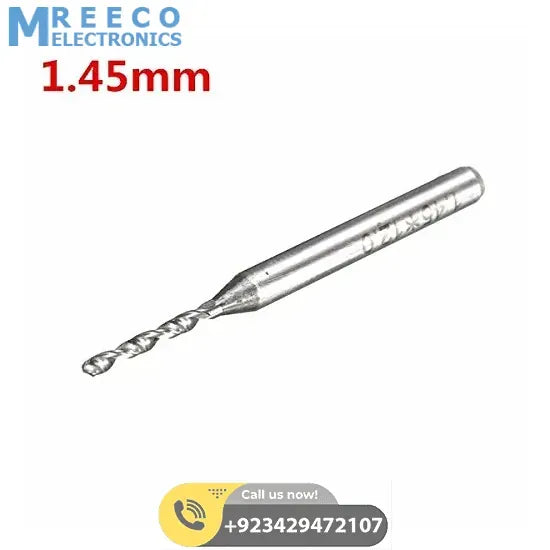 1.45mm Carbide Steel PCB CNC Jewelry Micro Engraving Drill Bit - Front View