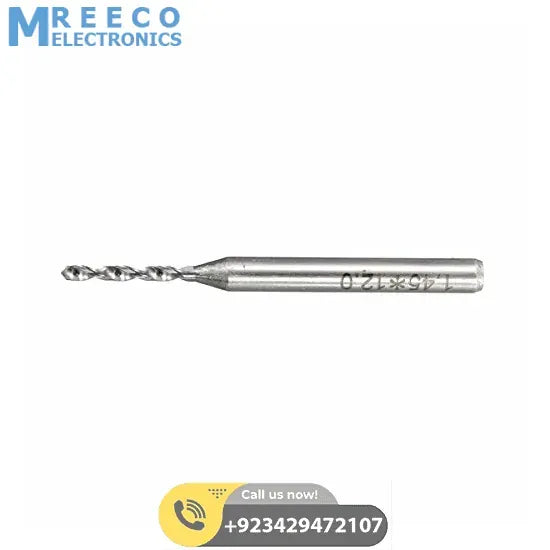 1.45mm Carbide Steel PCB CNC Jewelry Micro Engraving Drill Bit - Side View