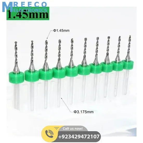 1.45mm Carbide Steel PCB CNC Jewelry Micro Engraving Drill Bit - Back View