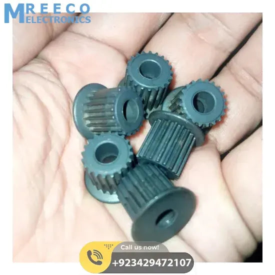 Japanese GT2 20 Teeth 5mm Bore Push Fit Pulley Timing Pulley - Side View