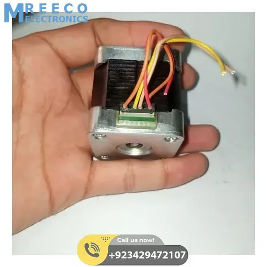 Round Shaft Nema17 Stepper Motor For 3D Printer & CNC - Top View