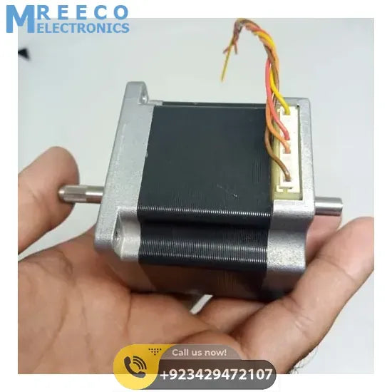 Dual shaft NEMA 23 2A Stepper Motor For CNC 3D Printer - Angle View