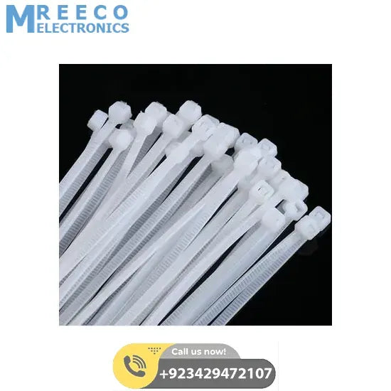 6 Inch 100mm PVC Cable Tie In Pakistan - Front View