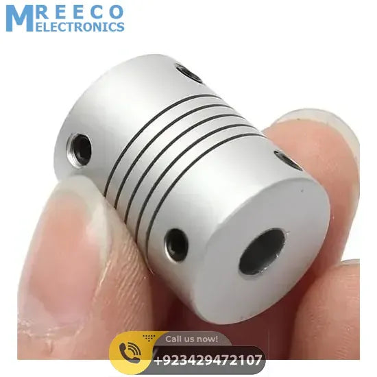 6x6mm Flexible Coupling Shaft - Front View