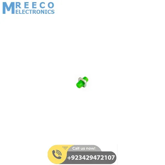 Single Mode FC APC Fiber Optic Solid Square Type Adapter For FTTX Distribution - Side View