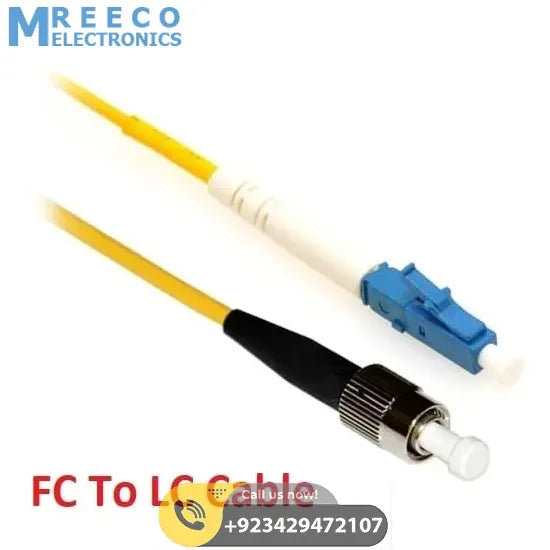FC To LC 30m Single Mode Fiber Patch Cable Simplex 9/125 Fiber Patch Cord - Front View