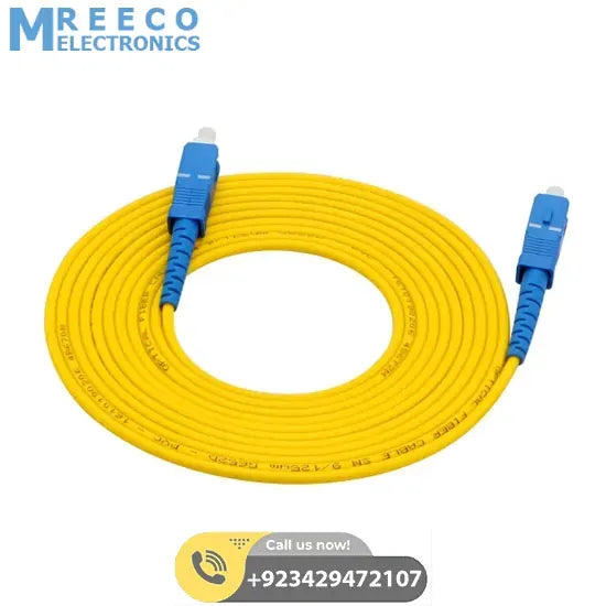 SC to SC Fiber Patch Cord Cable 50M - Front View