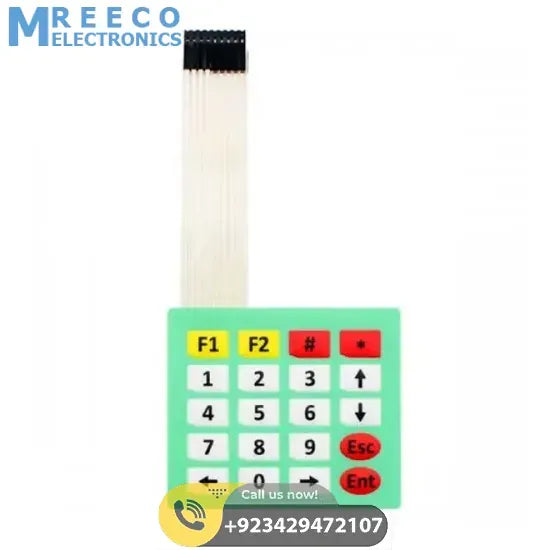 4 X 5 Membrane Keypad - Side View
