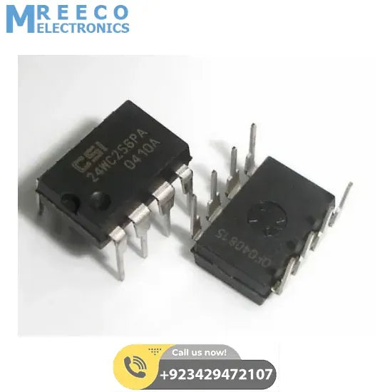 EEPROM chip IC 24c256 - Front View
