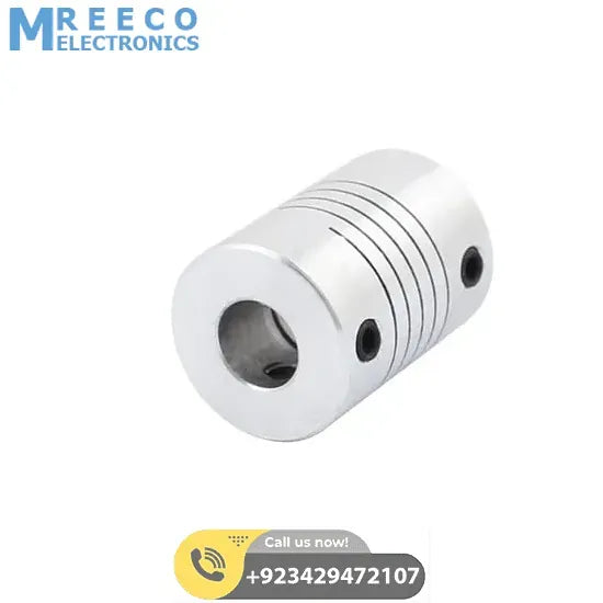 8x8mm Flexible Coupling Shaft - Front View