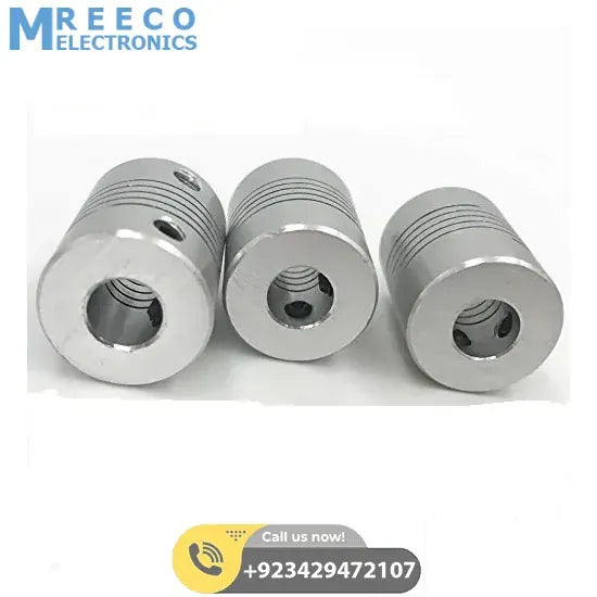 8x8mm Flexible Coupling Shaft - Side View